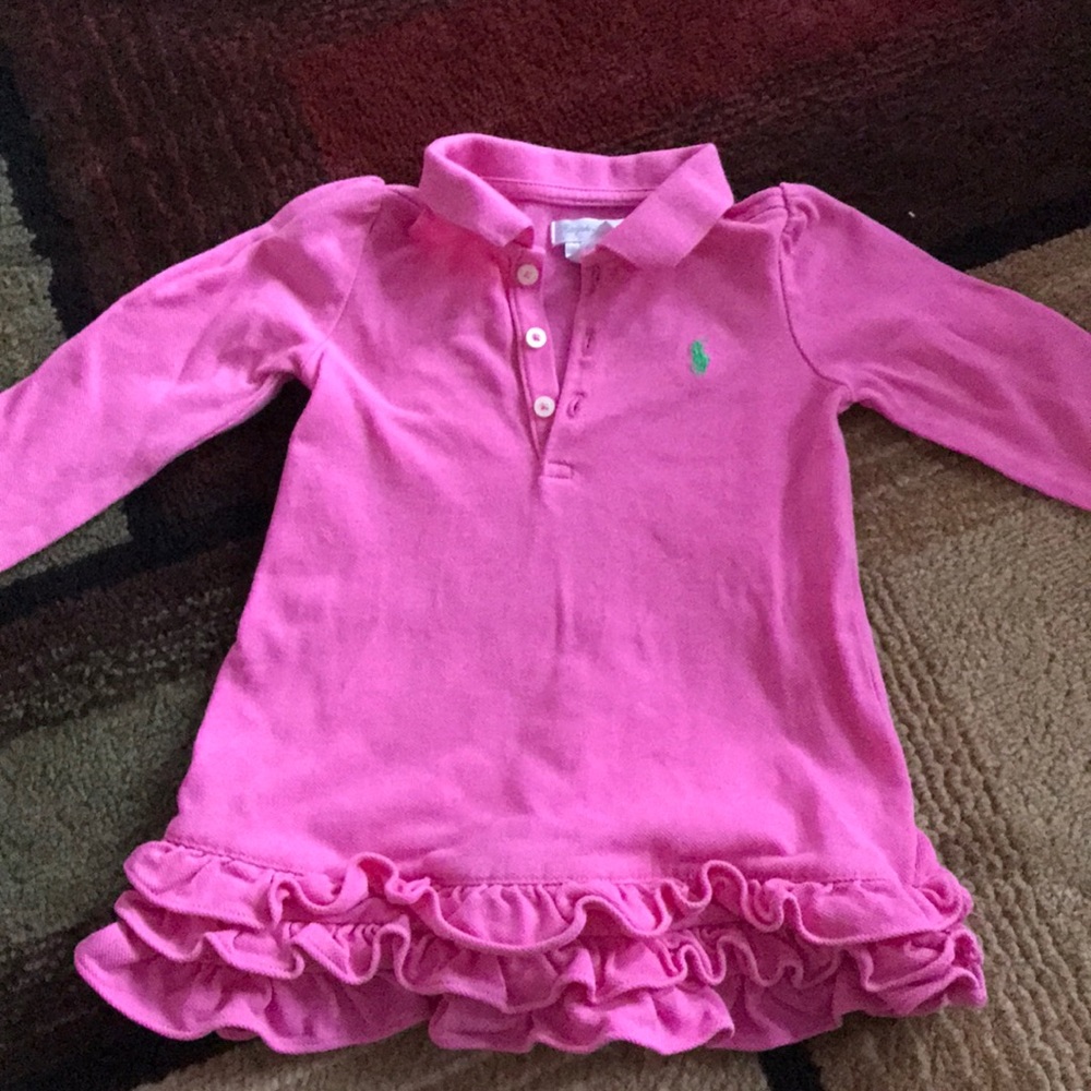 Ralph Lauren pink baby dress 9m